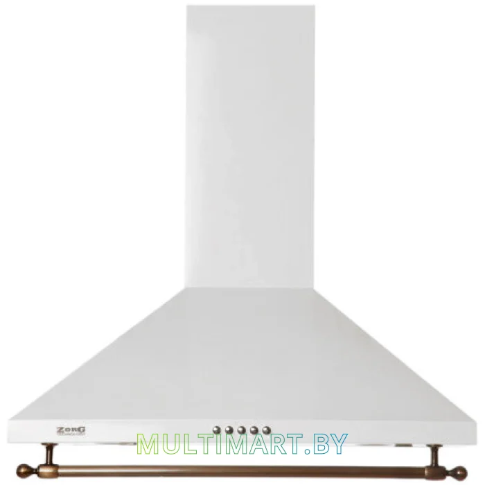 Вытяжка ZorG Technology Allegro B 750 60 (белый + рейлинг бронза)